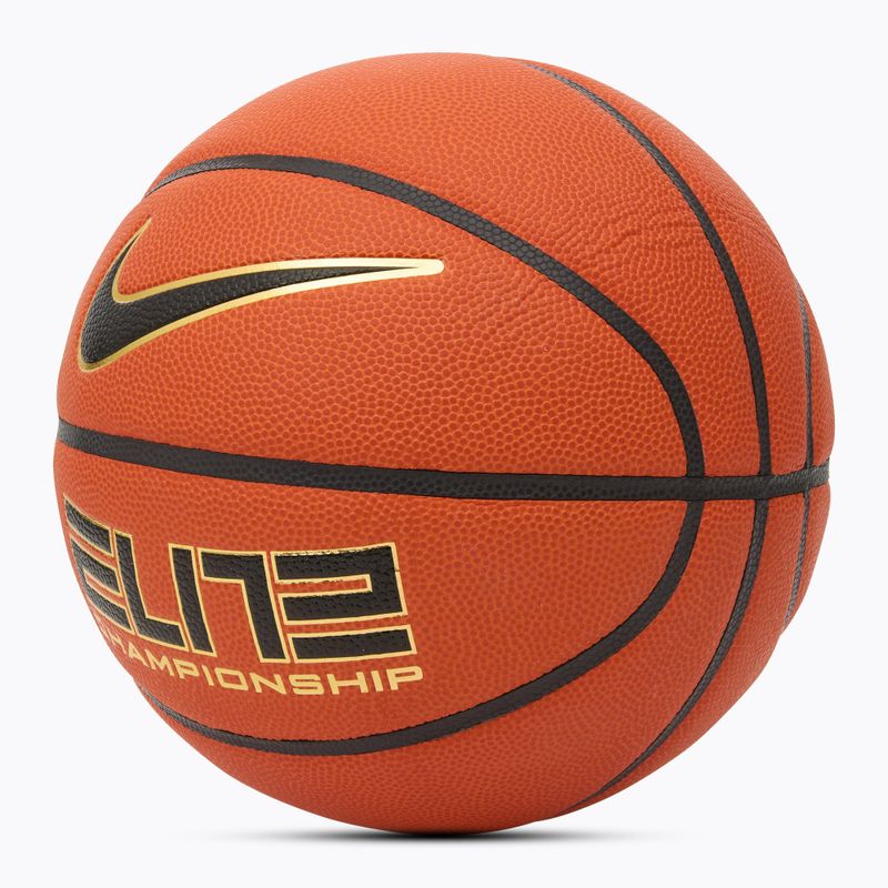 Kosárlabda Nike Elite Championship 8P 2.0 Deflated amber court/black/metallic gold/black rozmiar 6 2