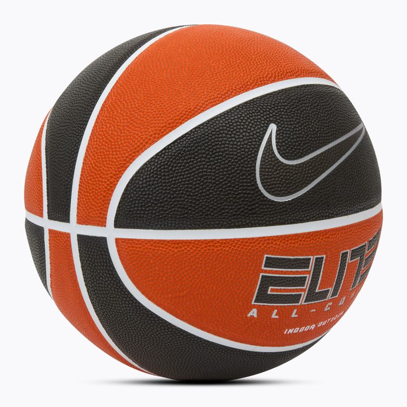 Kosárlabda Nike Elite All Court 8P 2.0 Deflated amber/white/metallic silver/black rozmiar 7 2