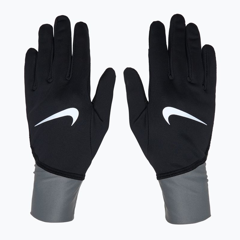 Női futókesztyű Nike Pacer Midweight RG black/smoke grey/silver 2
