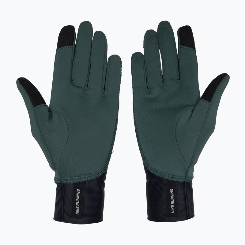 Női futókesztyű Nike Pacer Midweight RG vintage green/black/silver 2