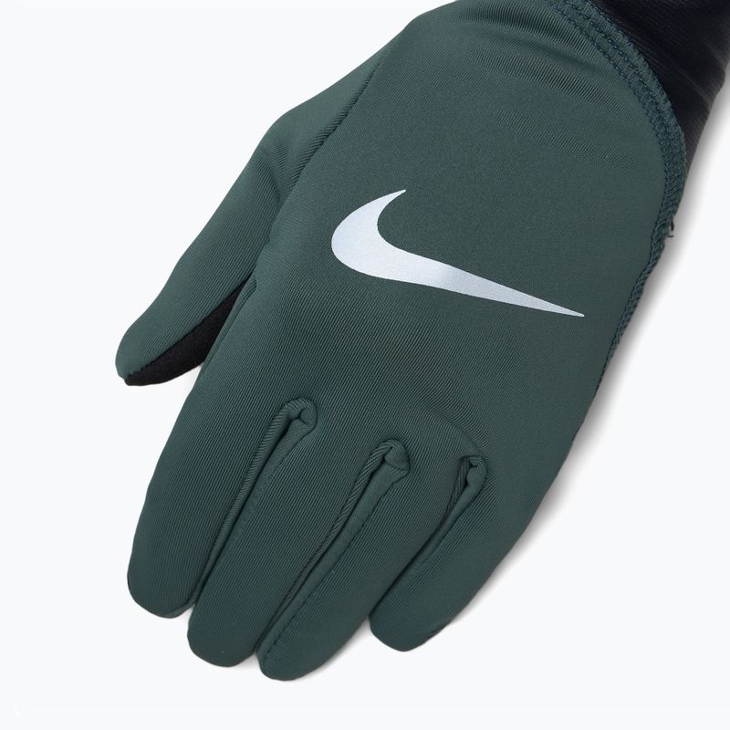 Női futókesztyű Nike Pacer Midweight RG vintage green/black/silver 3
