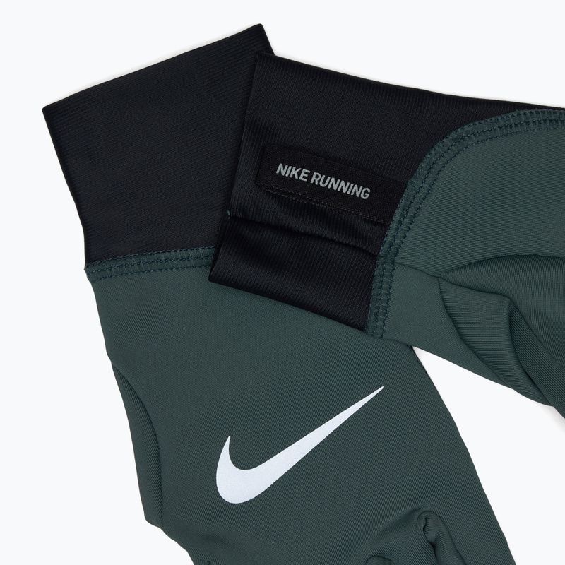 Női futókesztyű Nike Pacer Midweight RG vintage green/black/silver 4