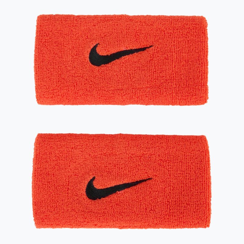 Nike Swoosh dupla széles csuklópántok 2 db élénk bíbor/barlangi lila