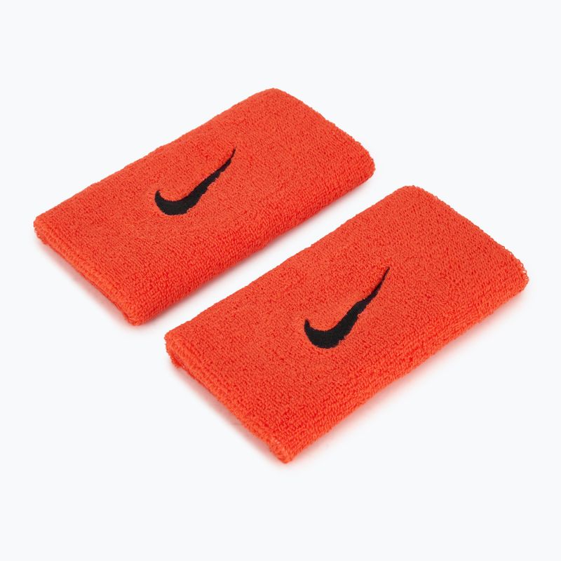 Nike Swoosh dupla széles csuklópántok 2 db élénk bíbor/barlangi lila 2