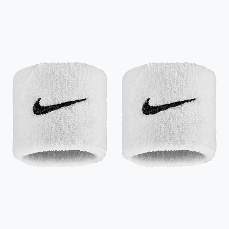 Frottír csuklópántok Nike Swoosh Classic Wristbands 2 db white/black
