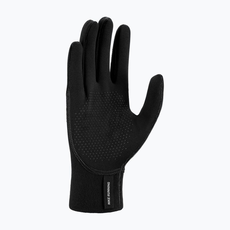 Nike Therma-Fit Pacer Sphere Midweight RG női futókesztyű fekete/fekete/ezüst 3