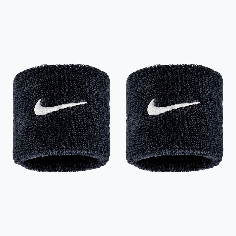 Frottír csuklópántok Nike Swoosh Classic Wristbands 2 db black/white
