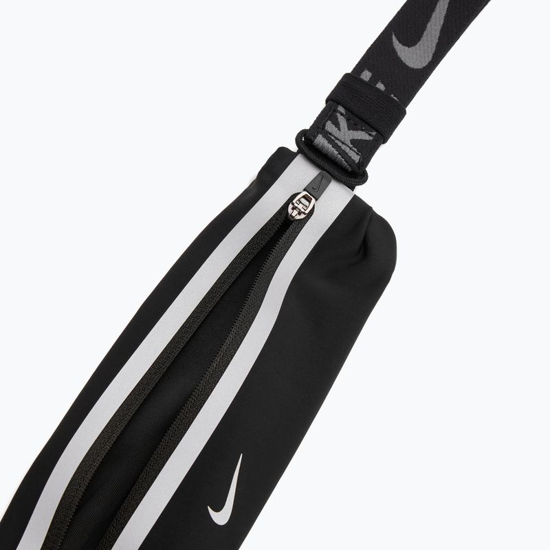 Nike Slim 4.0 futóöv fekete/fekete/ezüst 5