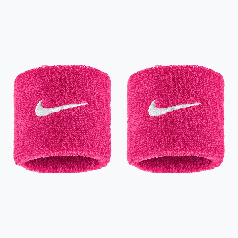 Frottír csuklópántok Nike Swoosh Classic Wristbands 2 db vivid pink/white