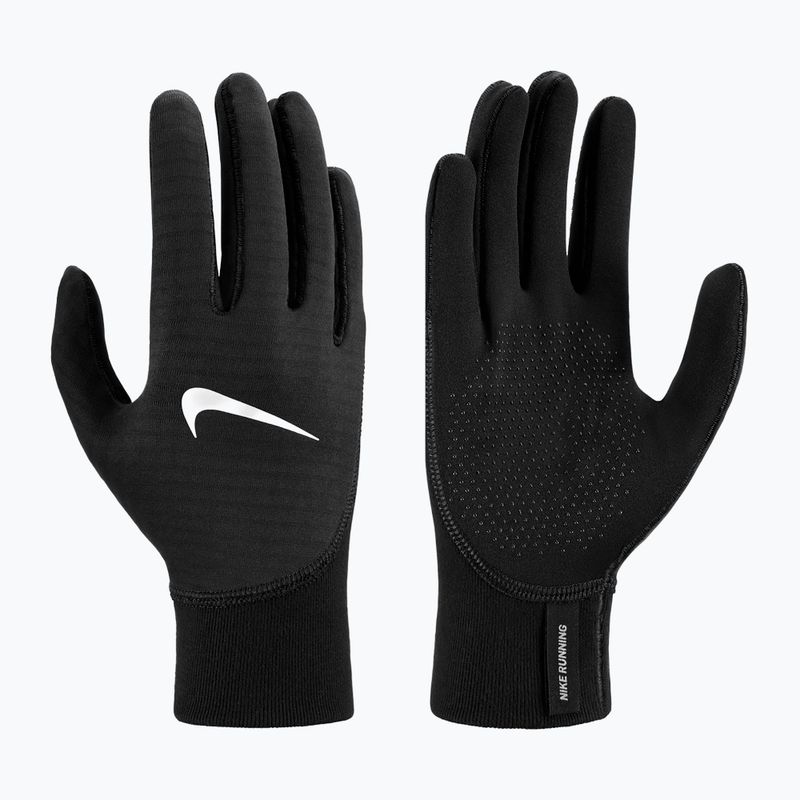Férfi Nike Therma-Fit Pacer Sphere Midweight RG futókesztyű fekete/fekete/ezüst 7