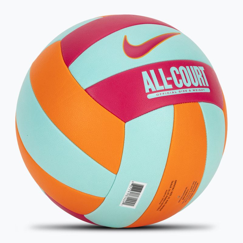 Röplabda Nike All Court Volleyball Bright Ceramic/Bleached Turq/Rush Pink méret 5 2