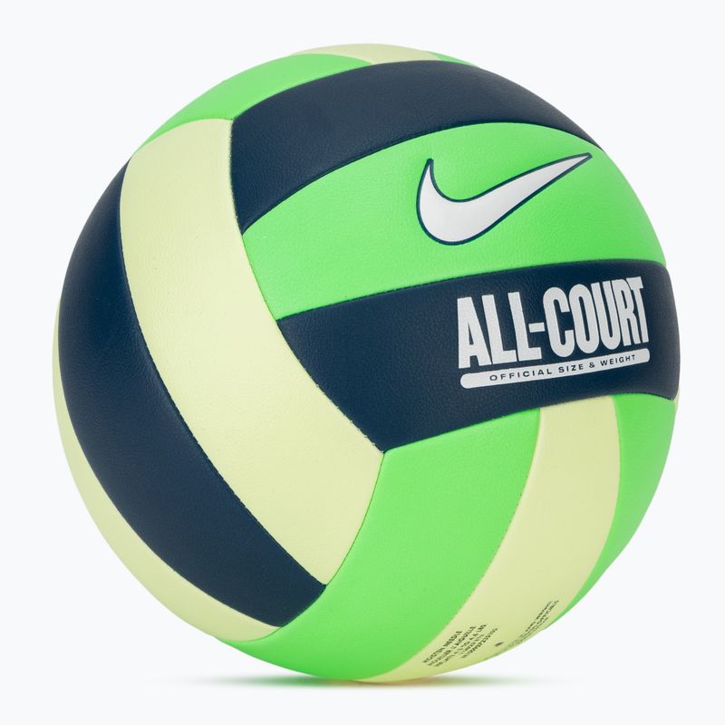Röplabda Nike All Court Volleyball green strike/blue force/white méret 5 2