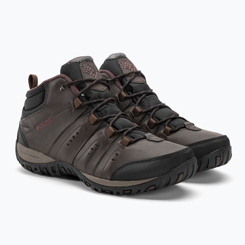 Columbia Woodburn II Chukka WP Omni-Heat férfi túrabakancs kordován/gránátvörös 4