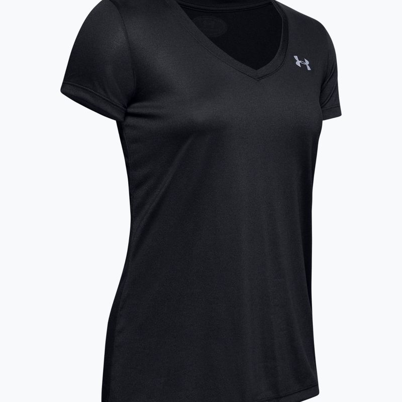 Under Armour Tech SSV női edzőpóló - Egyszínű fekete és ezüst 1255839 4