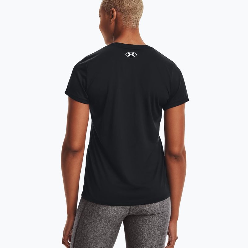Under Armour Tech SSV női edzőpóló - Egyszínű fekete és ezüst 1255839 2