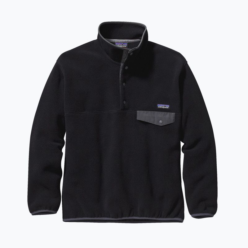 Férfi melegítőfelső Patagonia Synch Snap-T P/O black w/forge grey 7