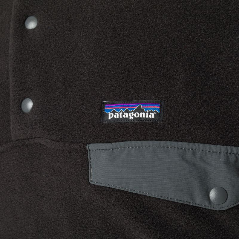 Férfi melegítőfelső Patagonia Synch Snap-T P/O black w/forge grey 5