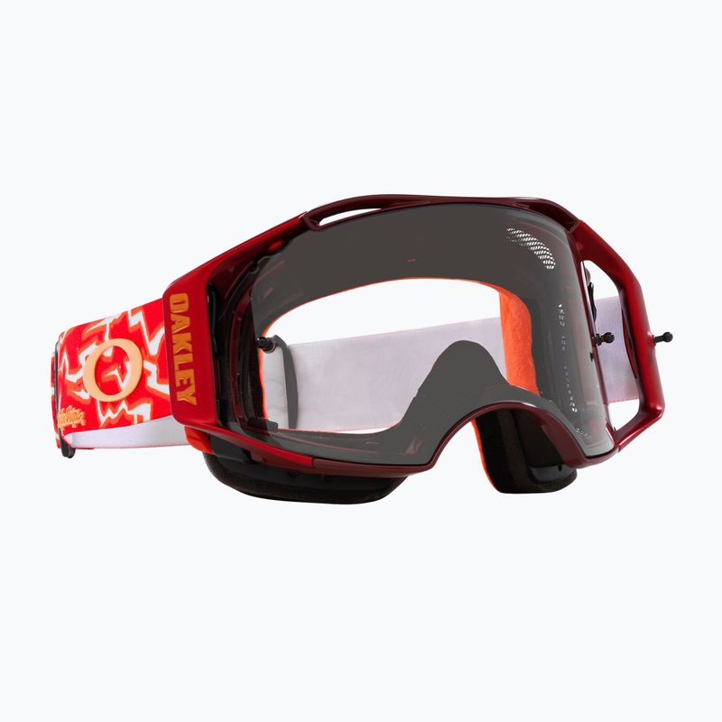 Kerékpáros szemüveg Oakley Airbrake MTB tld red lightning/clear