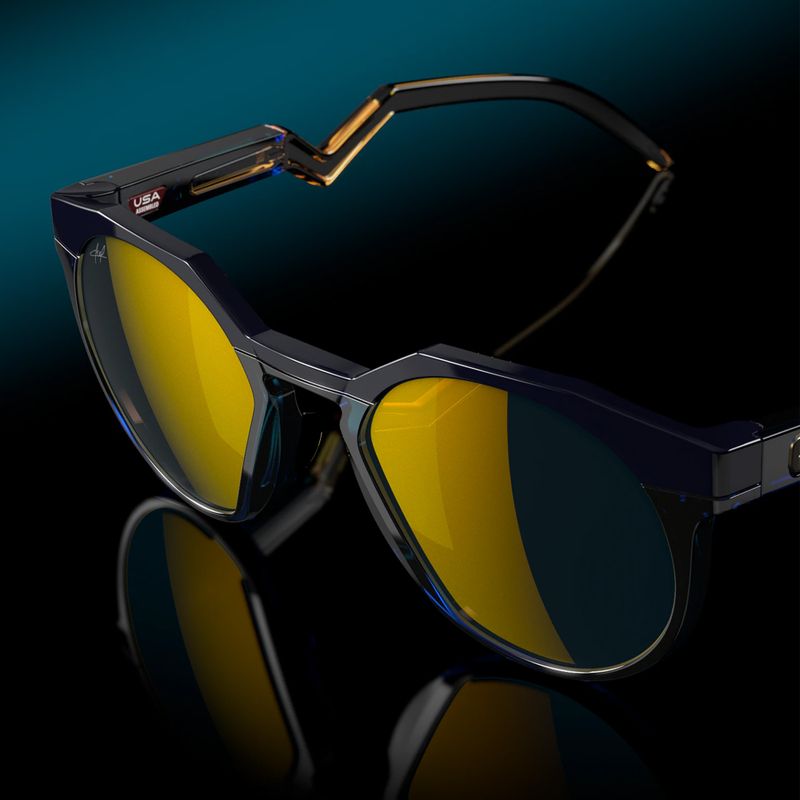 Oakley HSTN Kylian Mbappé Signature Series tengerészkék transzkék/prizm 24k polarizált napszemüveg 6