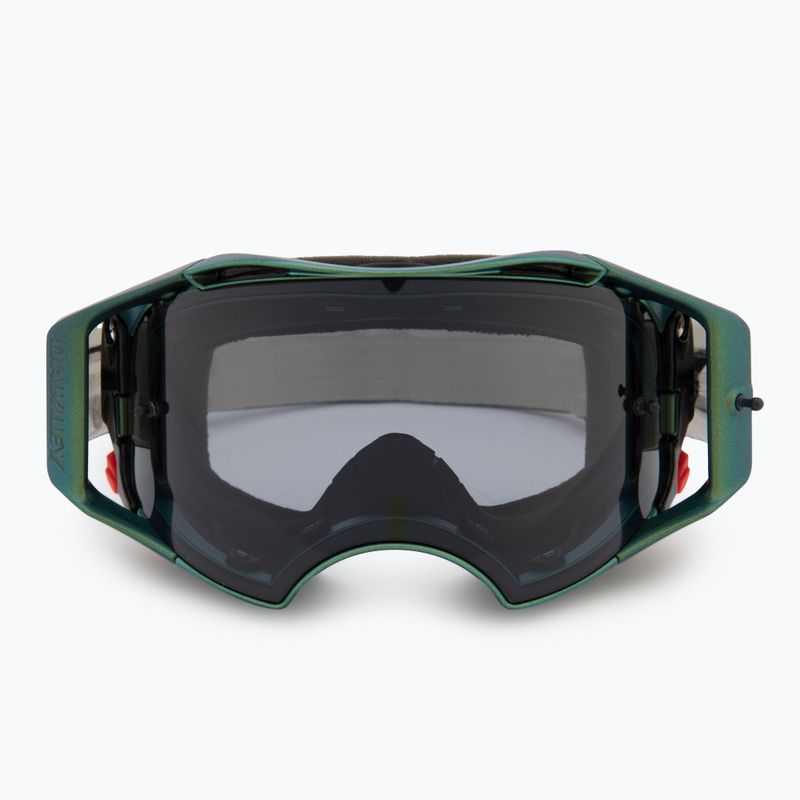 Oakley Airbrake MTB kerékpáros szemüveg fekete zöld színváltás/világosszürke 2