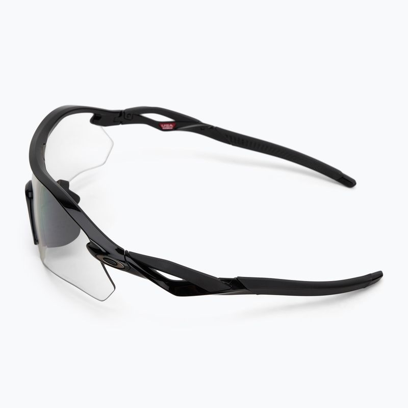 Oakley Radar Plate polírozott fekete / világos-fekete íriszes fénykromatikus napszemüveg 4