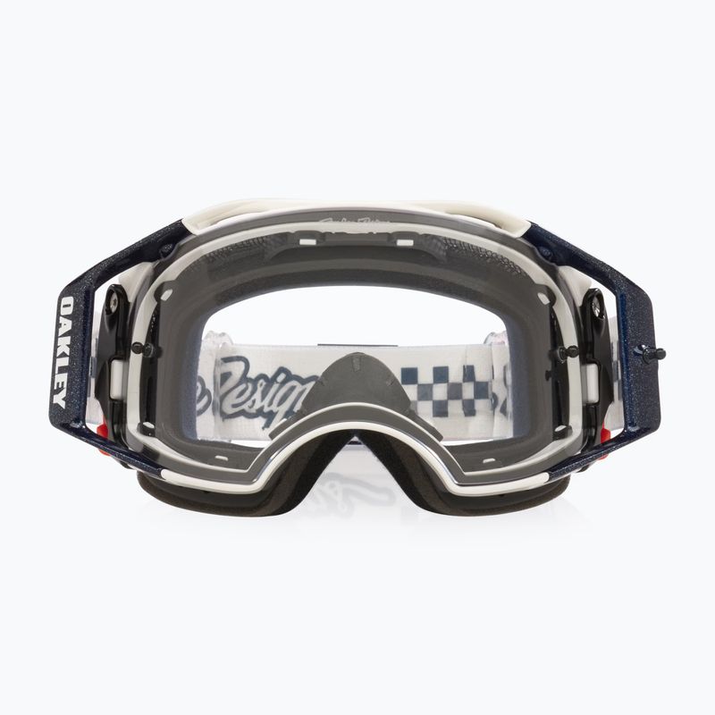 Kerékpáros szemüveg Oakley Airbrake MTB Troy Lee Designs ice white/clear 2