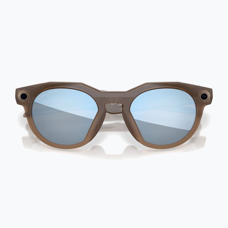 Kamerás szemüveg Oakley Meta HSTN brown smoke/prizm deep water polarized 2