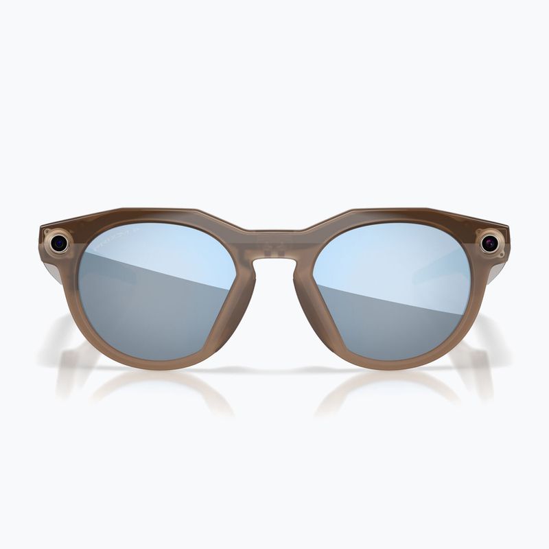 Kamerás szemüveg Oakley Meta HSTN brown smoke/prizm deep water polarized 3