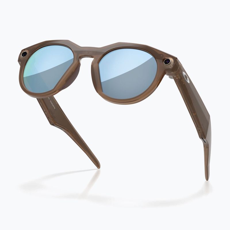 Kamerás szemüveg Oakley Meta HSTN brown smoke/prizm deep water polarized 4