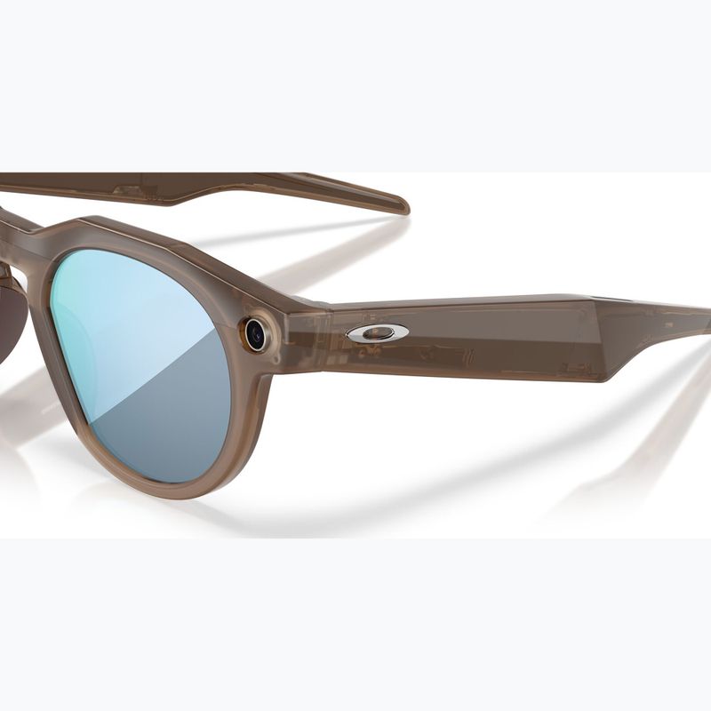 Kamerás szemüveg Oakley Meta HSTN brown smoke/prizm deep water polarized 7