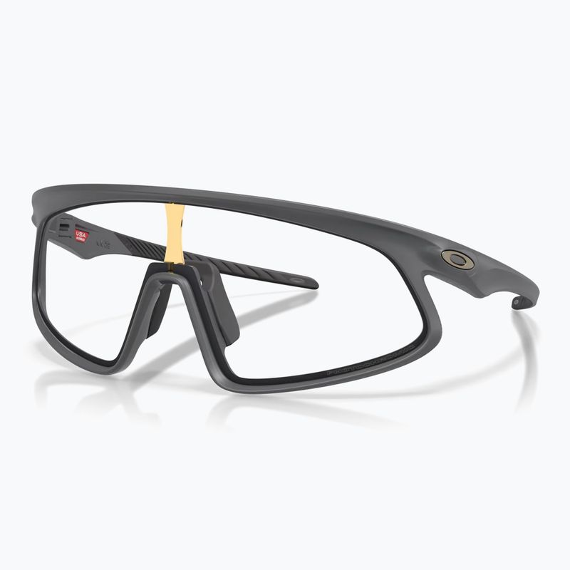 Napszemüveg Oakley RSLV 141 matte carbon/clear to black iridium photo