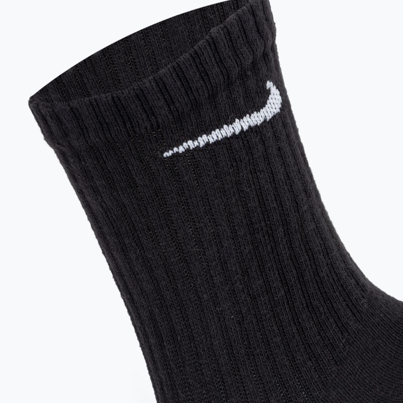 Nike Everyday Cushioned Crew zokni 3 pár fekete/fehér 4
