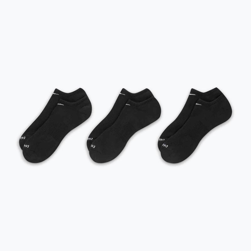 Nike Everyday Plus Cushion zokni 3 pár fekete/fehér
