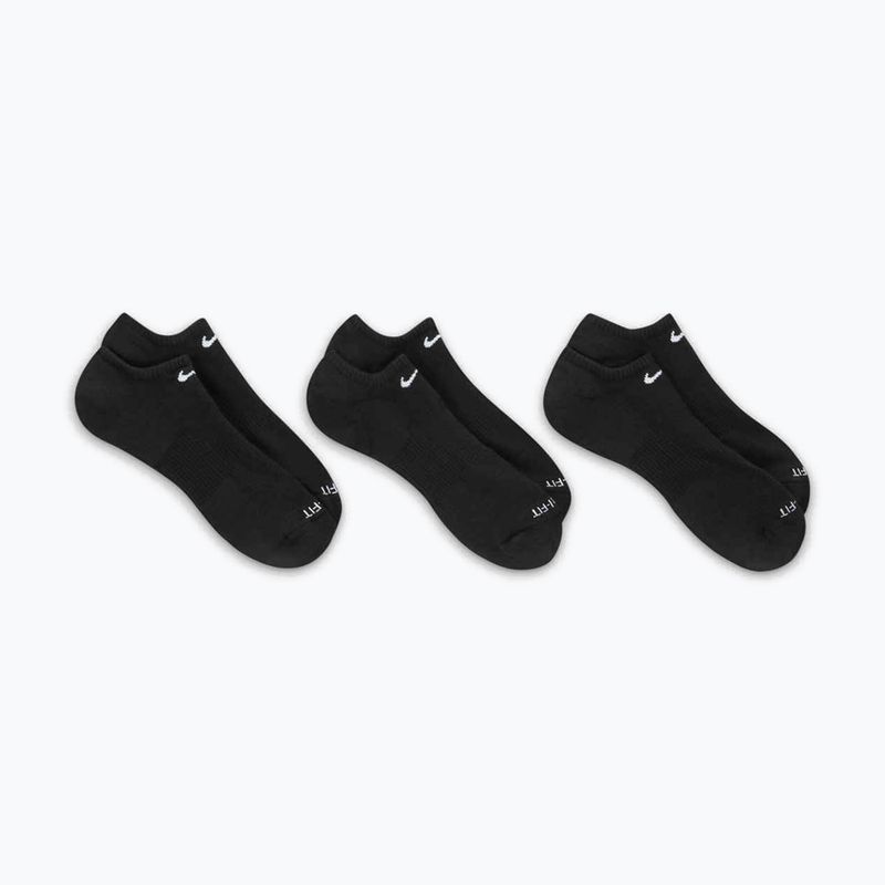 Nike Everyday Plus Cushion zokni 3 pár fekete/fehér 2