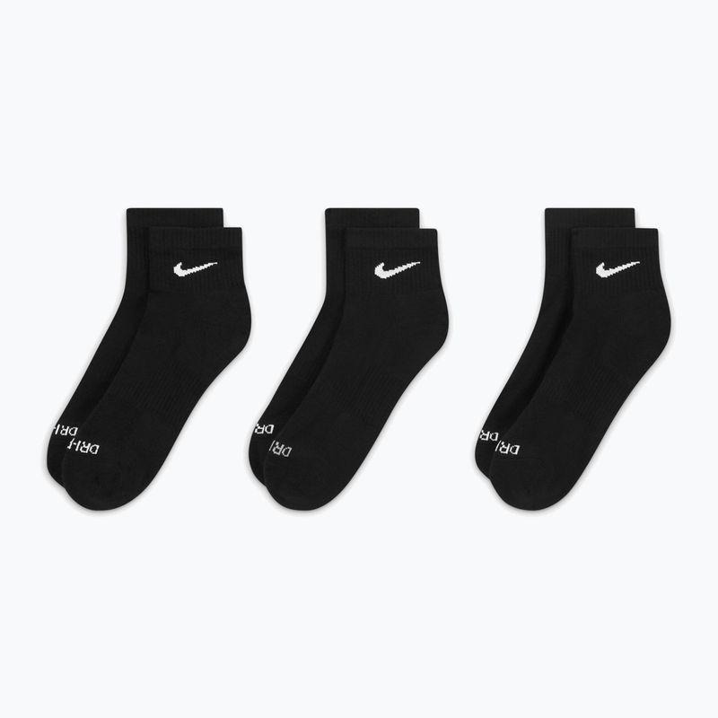 Nike Everyday Plus Cushioned Ankle zokni 3 pár black/white 3
