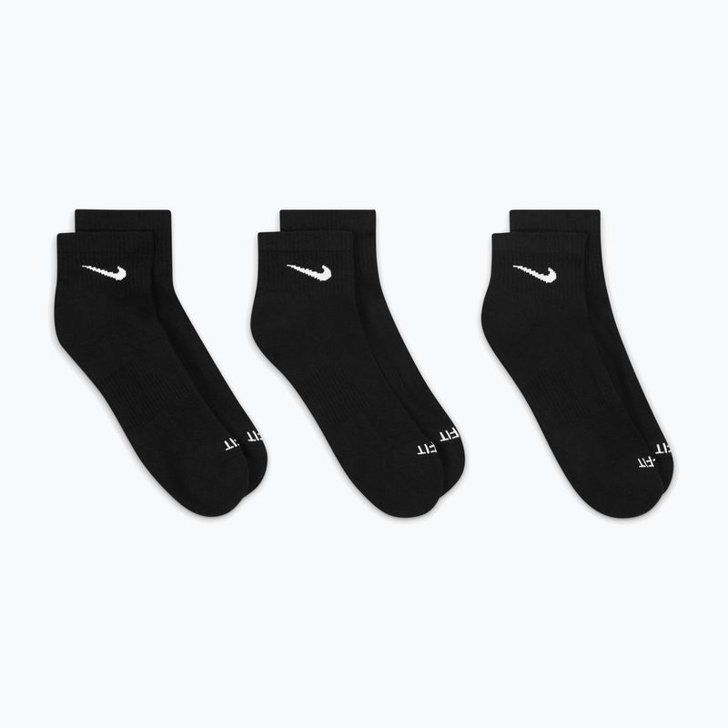 Nike Everyday Plus Cushioned Ankle zokni 3 pár black/white 4