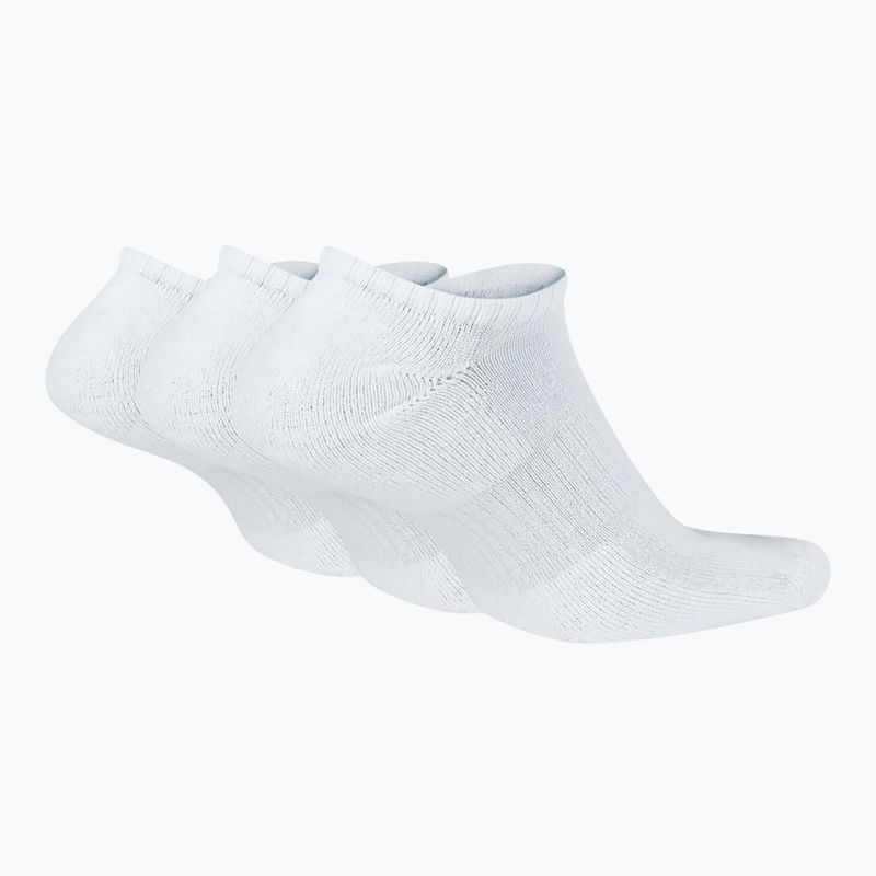 Nike Everyday párnázott edzőzokni 3 pár fehér/fekete 2