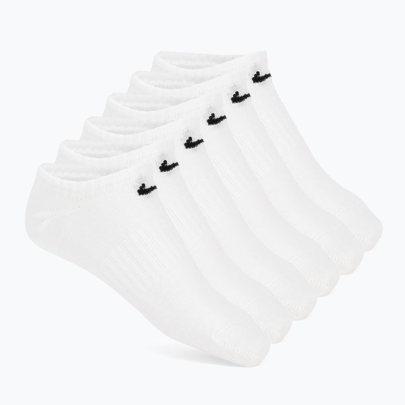Zokni Nike Everyday Lightweight No Show 6 pár white/black
