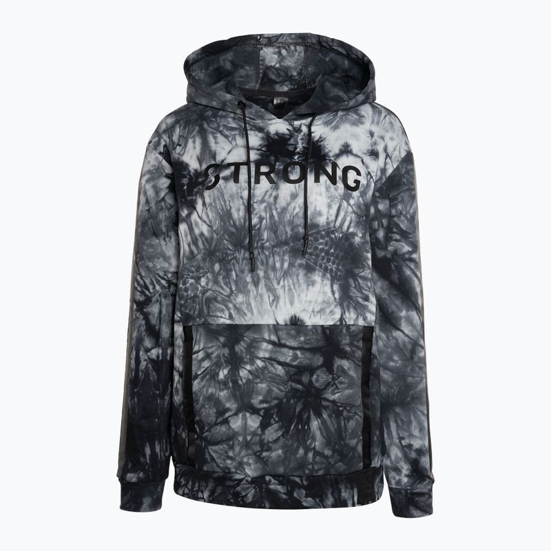 Női STRONG ID Tie-Dye pulóver kapucnis pulóver Fekete Z2T00490 5