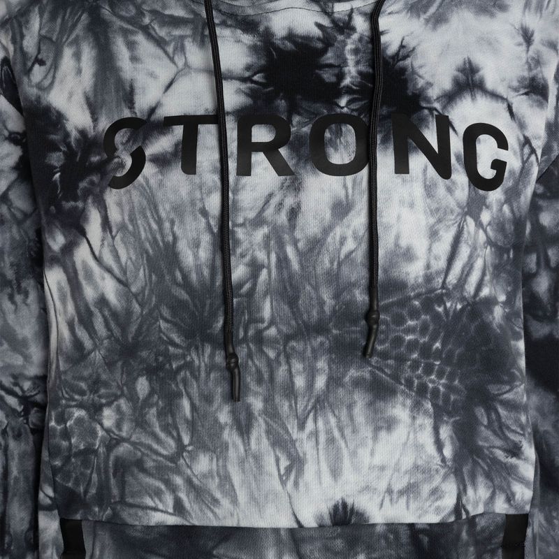 Női STRONG ID Tie-Dye pulóver kapucnis pulóver Fekete Z2T00490 7