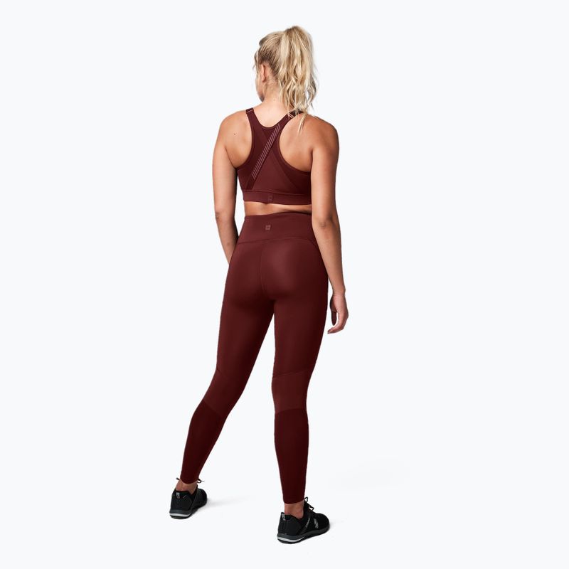 Női edzőmelltartó STRONG ID Active Active Állítható bordó Z1T02685 2