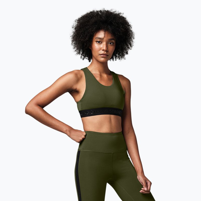 Női edzőmelltartó STRONG ID Essential Sports zöld Z1T02695