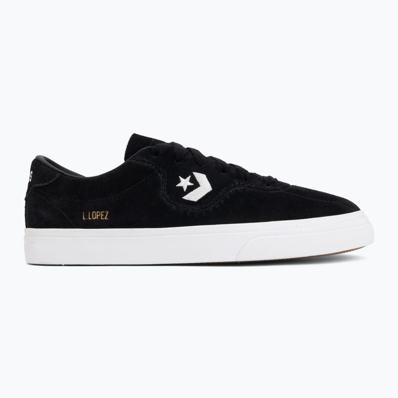 Converse Louie Lopez Pro Suede Ox fekete/fekete/fehér cipő 2