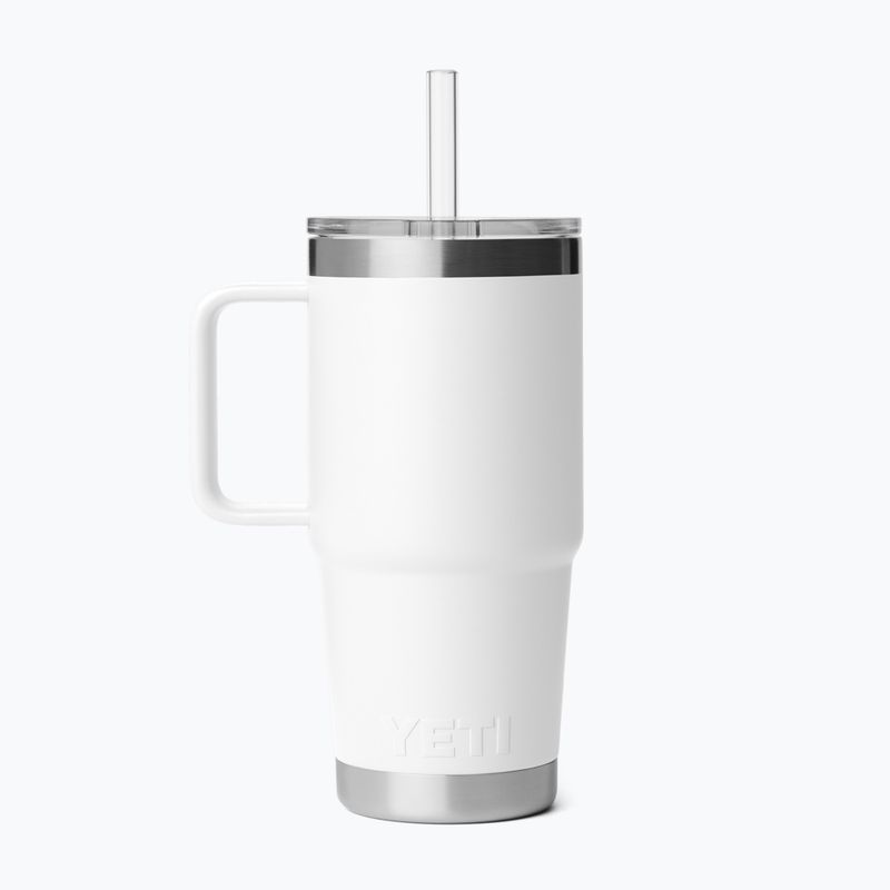 Termoszbögre YETI Rambler Straw 739 ml white 2