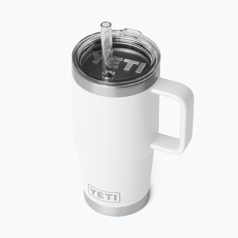 Termoszbögre YETI Rambler Straw 739 ml white 3