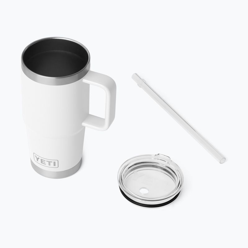 Termoszbögre YETI Rambler Straw 739 ml white 4