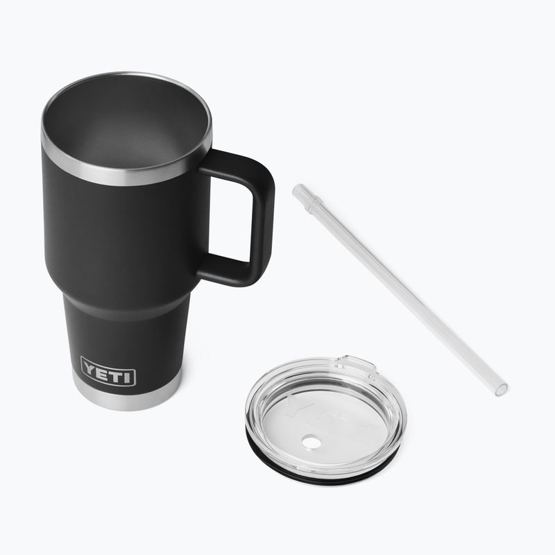 Termoszbögre YETI Rambler Straw 1000 ml black 4