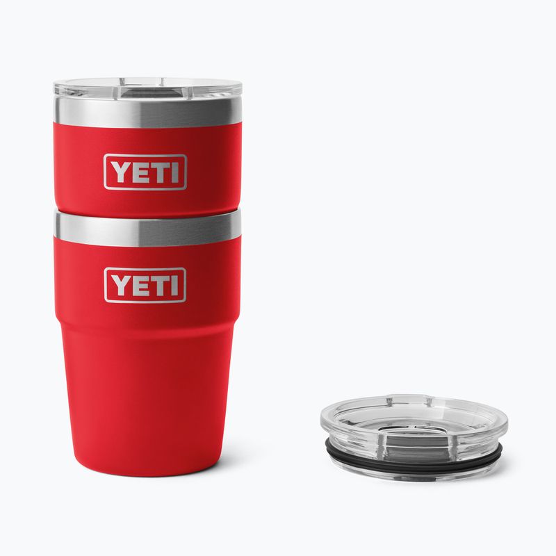 Termosz YETI Rambler Stackable 473 ml rescue red 4