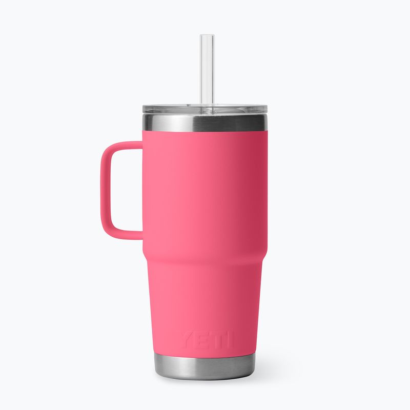 Termoszbögre YETI Rambler Straw 739 ml tropical pink 2