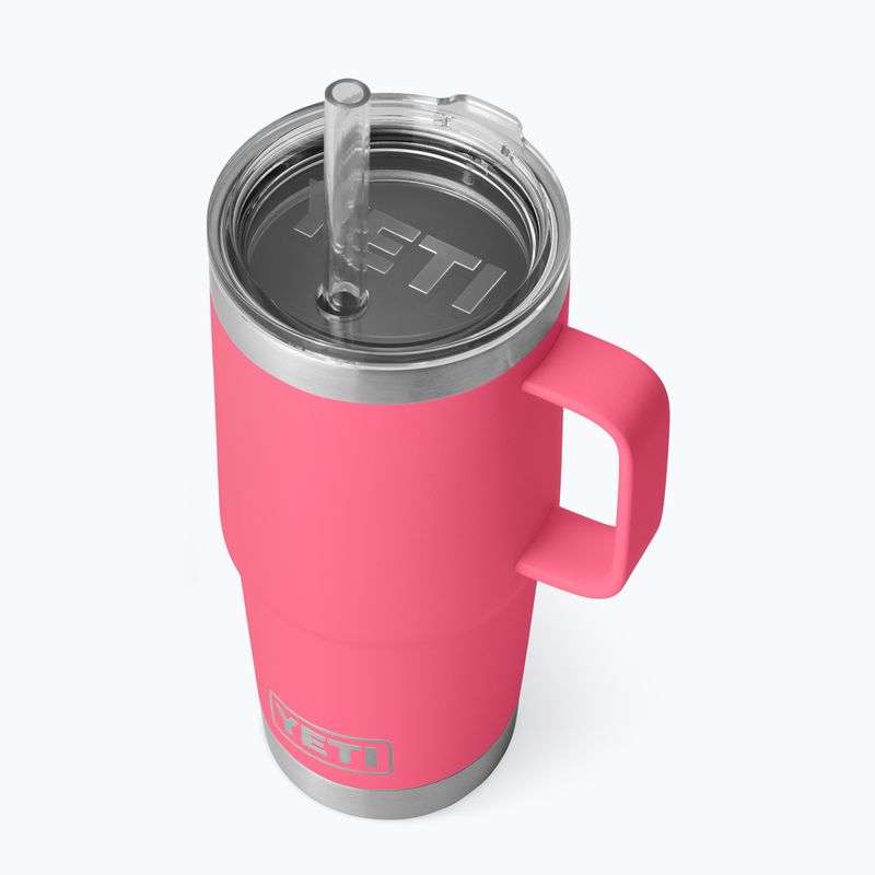 Termoszbögre YETI Rambler Straw 739 ml tropical pink 3